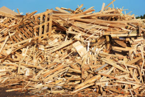 wood waste for trash removal