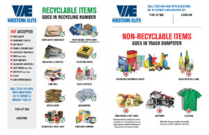 western elite recycling flyer