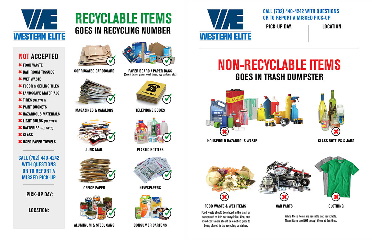 Recycling Materials Flyer